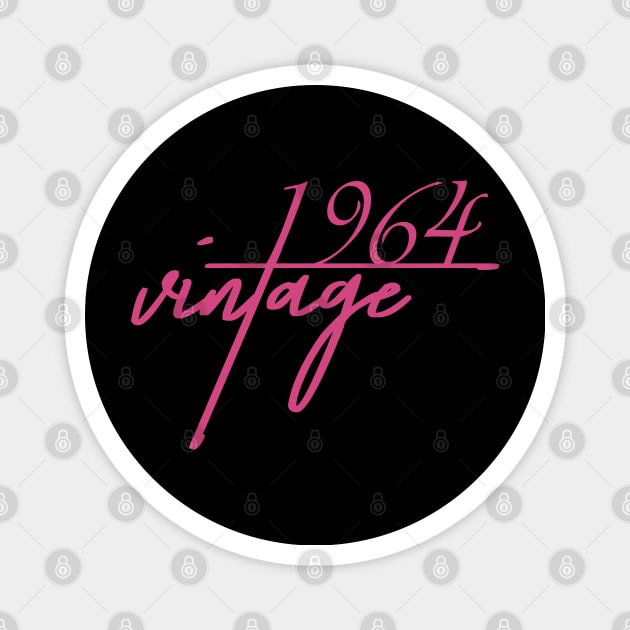 1964 Vintage. 56th Birthday Cool Gift Idea Magnet by FromHamburg